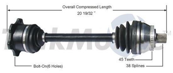 Picture of Audi A8 Right Front CV Shafts 1997-2002 4D0407272AF 