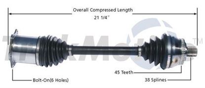 Picture of Audi A6 Left Front CV Shaft 99-04 4B3407271F